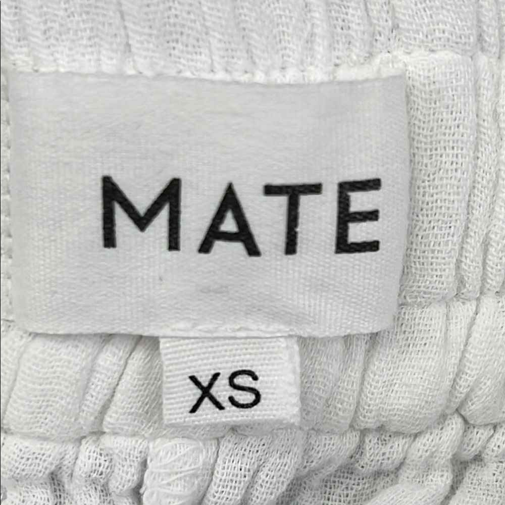 MATE The Label XS 100% Organic Gauze Short‎ Women's White Shorts - Picture 8 of 12